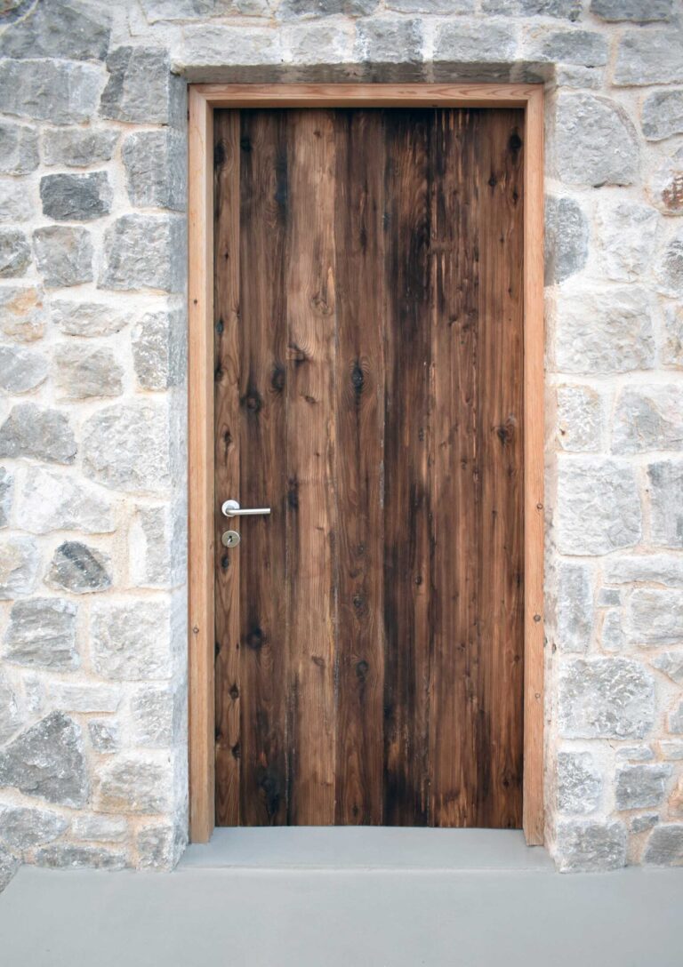 pine door cladding